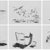 Lot de 7 cartes sérigraphiées